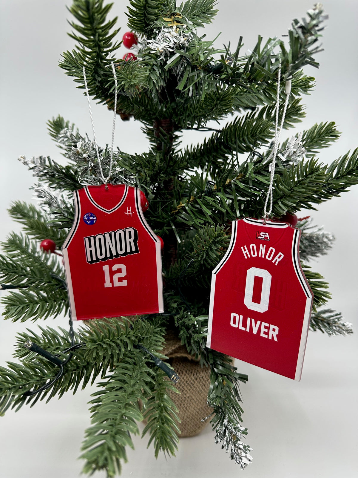 Custom Team Jersey Ornaments
