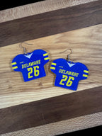 Custom Football Jersey Earrings