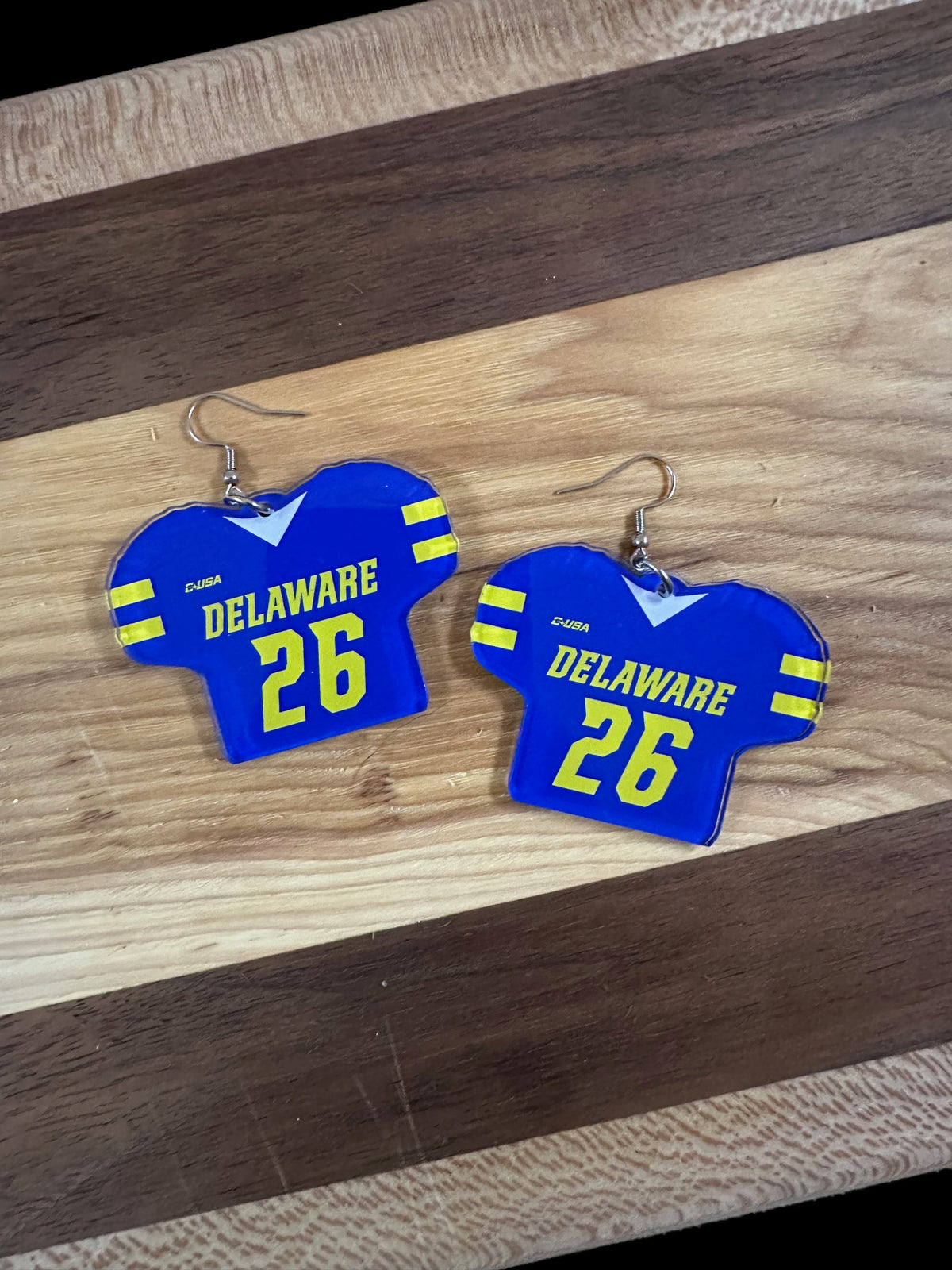 Custom Football Jersey Earrings