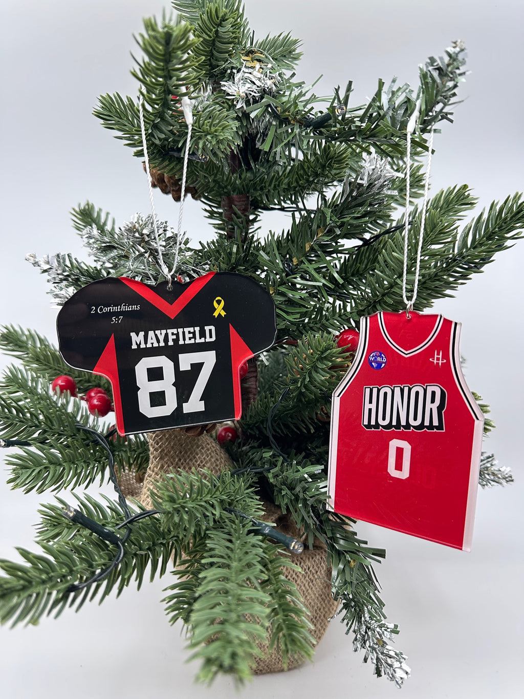 Custom Team Jersey Ornaments