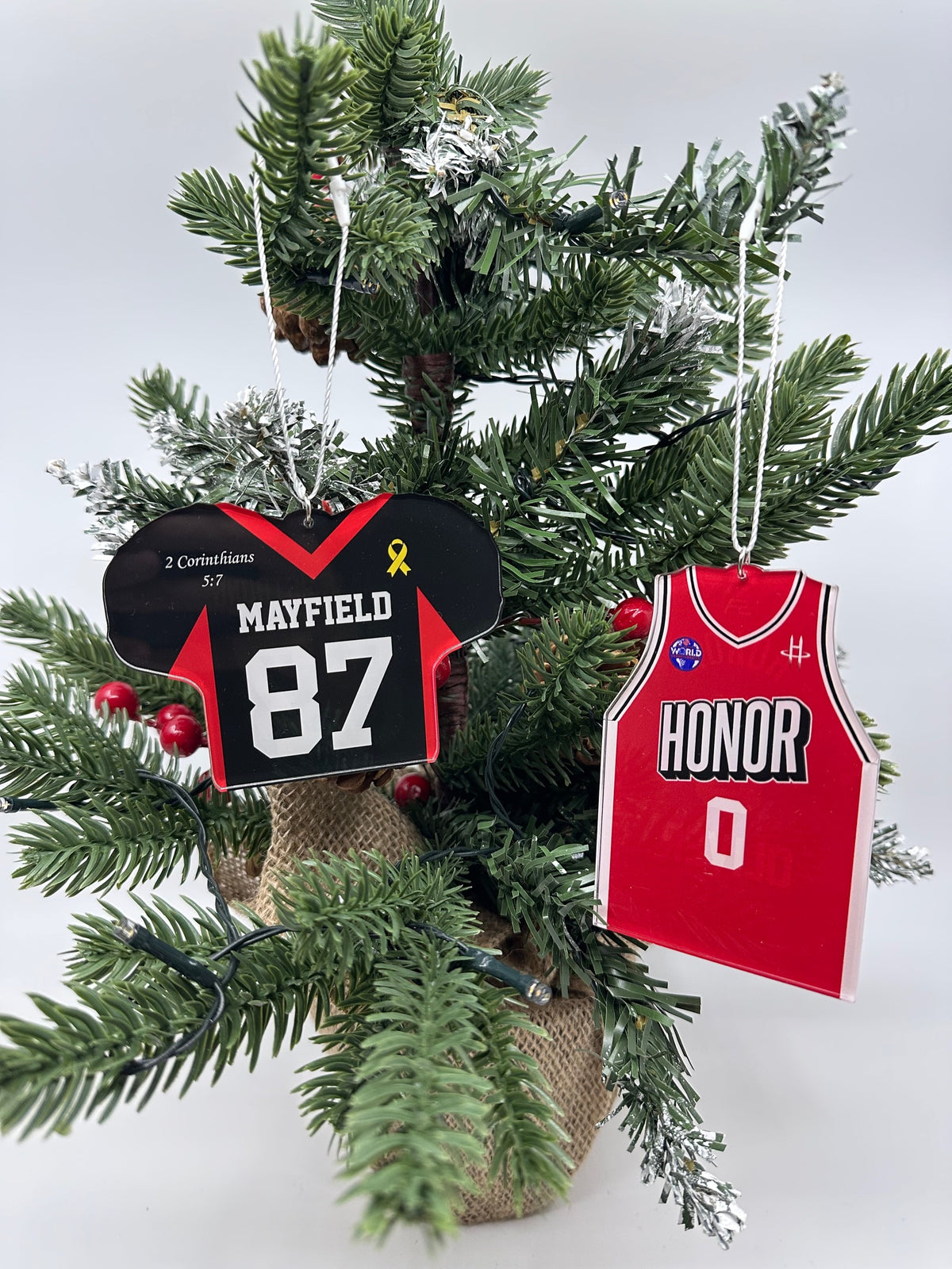 Custom Team Jersey Ornaments