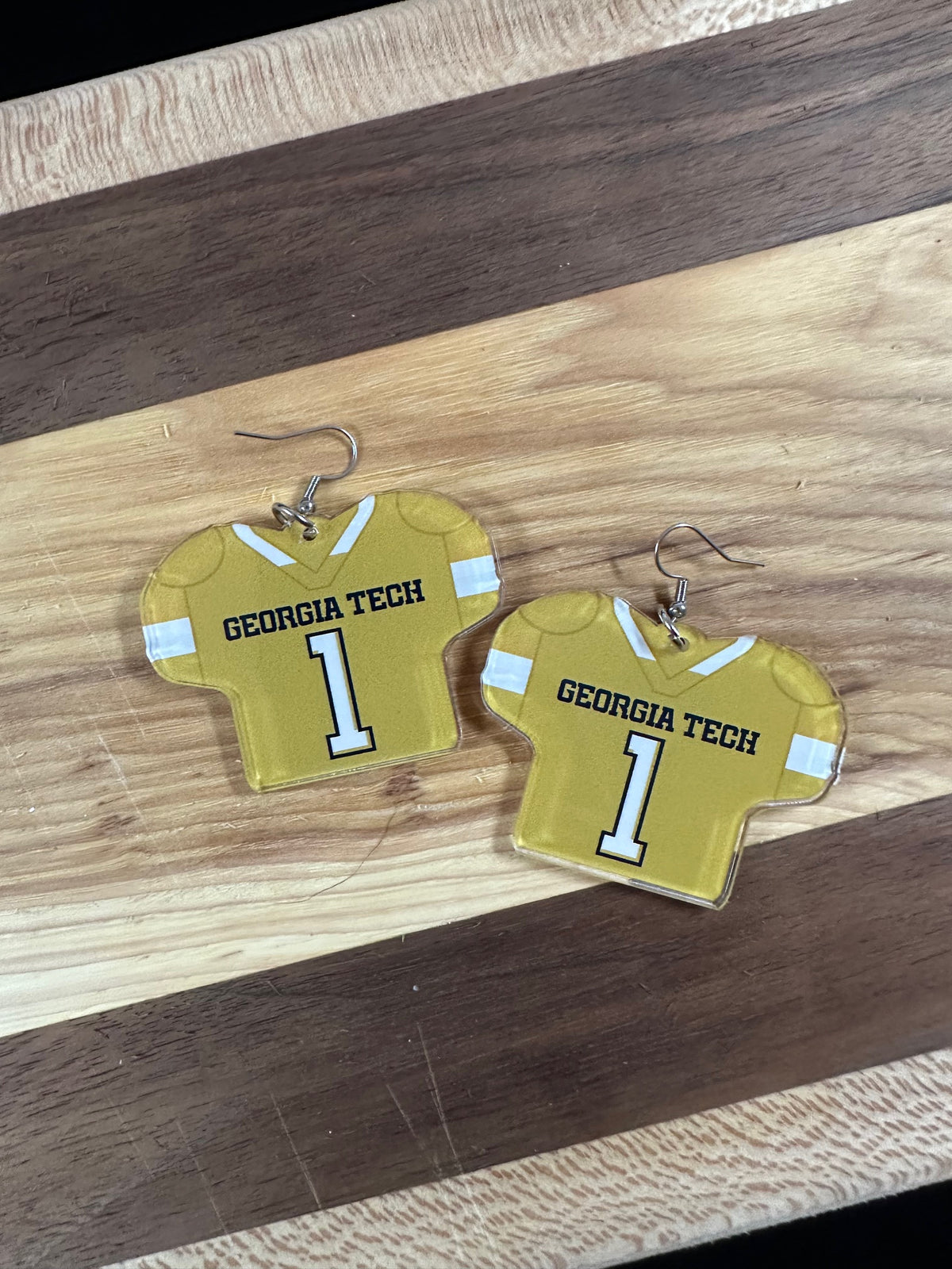 Custom Football Jersey Earrings