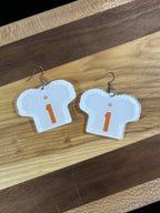 Custom Football Jersey Earrings
