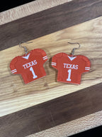Custom Football Jersey Earrings