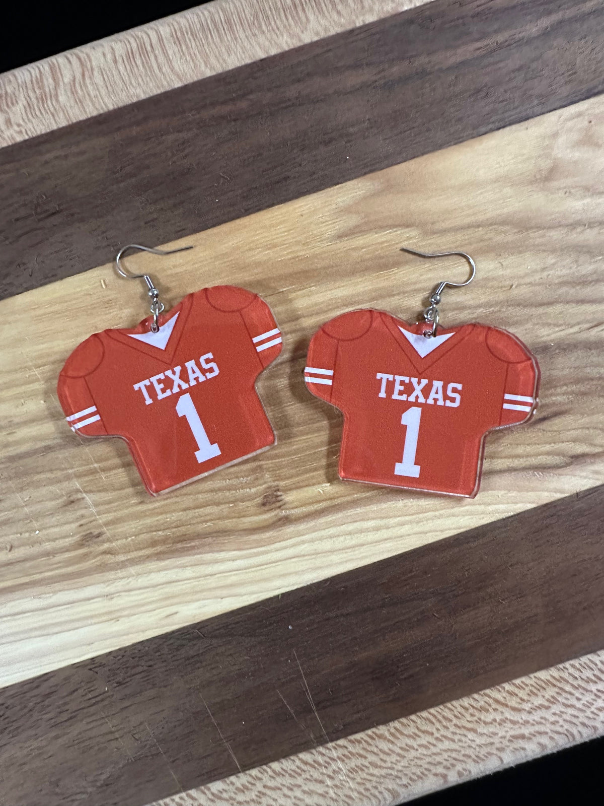 Custom Football Jersey Earrings